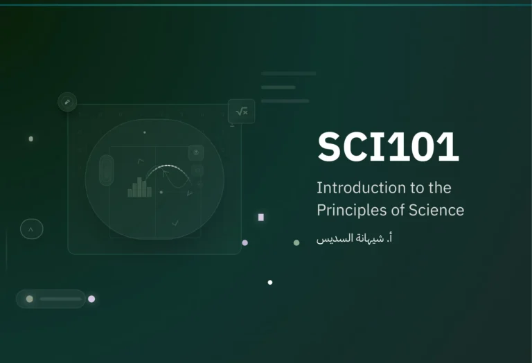SCI101: An introduction to the principles of Science
